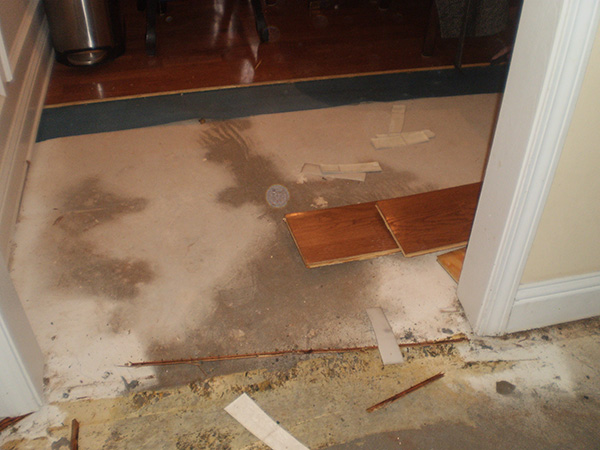 Water Damage Underway