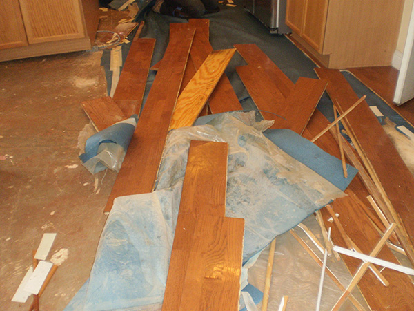 Water Damage Underway