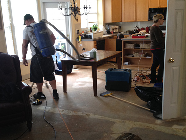 Water Damage Underway