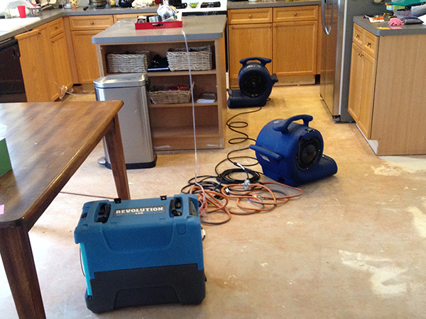 Water Damage Underway